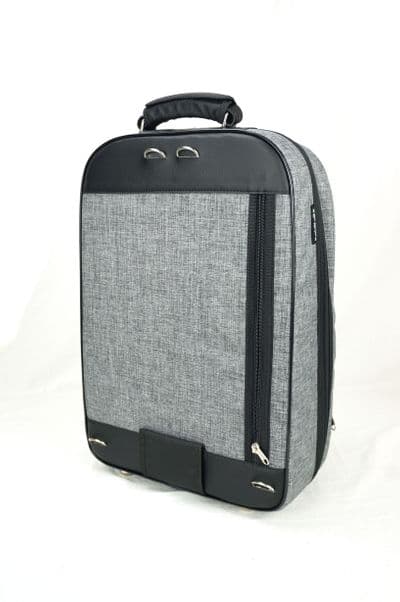 Cover in nylon cationic gray with embroidered logo