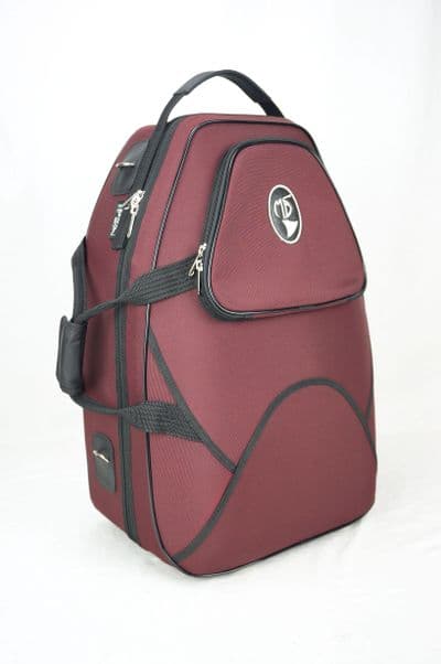 Cover in wine nylon with embroidered logo