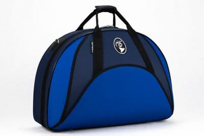 Capa em nylon azul e azul royal com logo padrão