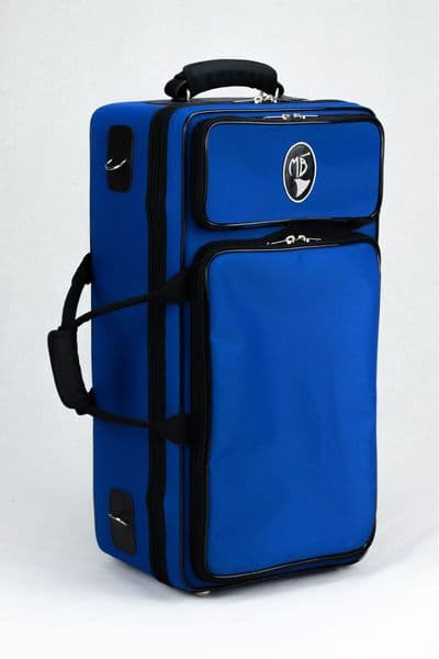 Estojo em nylon azul royal com logo padrão
