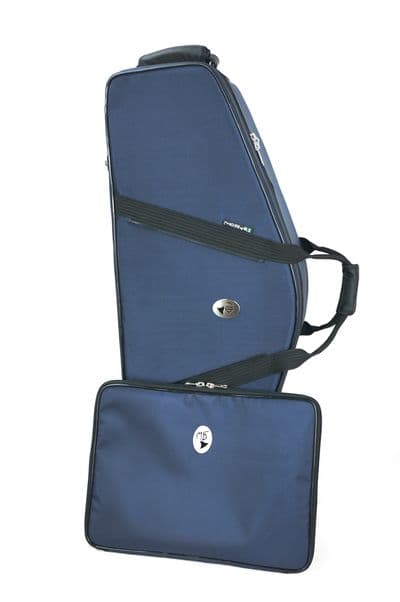 Cover in nylon blue and metal logo