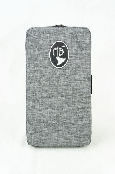 Cover in nylon cationic gray with embroidery logo