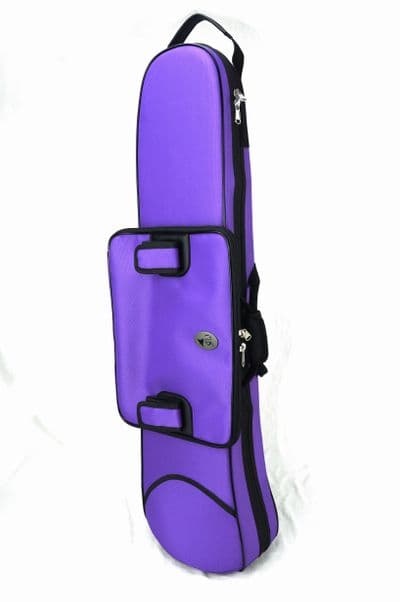 Cover in purple nylon and metal logo