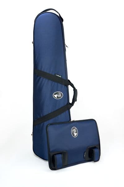 Possíveis opcionais para comprar: Pasta de partitura com alça para estante de trombone fixada ao estojo com ziper