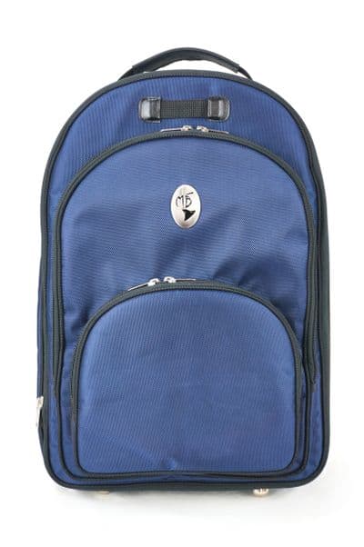 Cover in nylon blue with metal logo