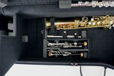 Internal case for baritone saxophone (Low A) with instrument