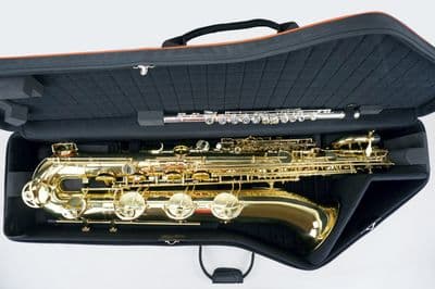 Internal case for baritone saxophone (Low A) with instrument