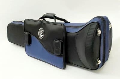 Estojo para trombone tenor baby (nylon preto e azul)