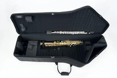 Internal case for baritone saxophone (Low A) with instrument