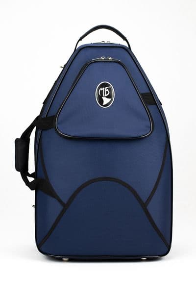 Capa em nylon azul e logo padrão