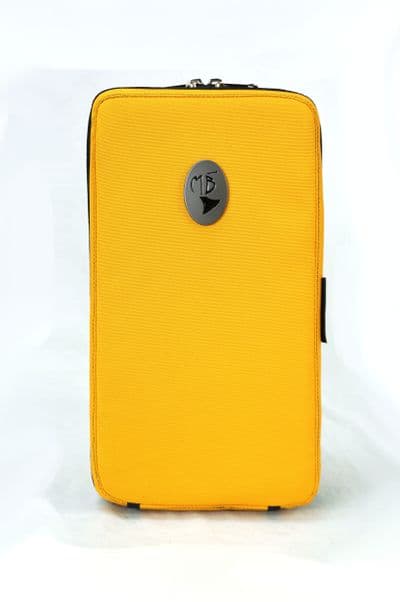 Cover in yellow nylon and metal logo