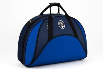 Capa em nylon azul e azul royal com logo padrão