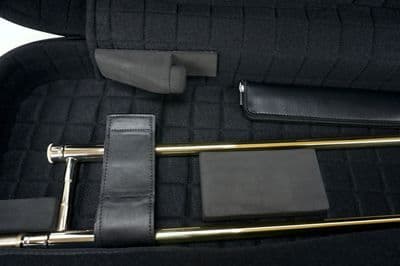 Detalhe da vara do trombone