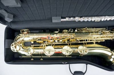 Internal case for baritone saxophone (Low A) with instrument