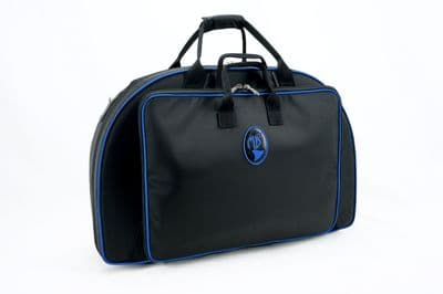 Cover in nylon black with rim and logo royal blue