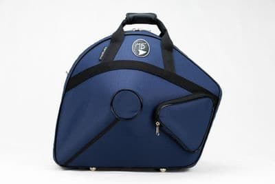 Capa em nylon azul e logo padrão