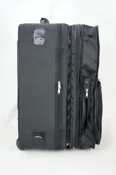 Lado da mala de viagem