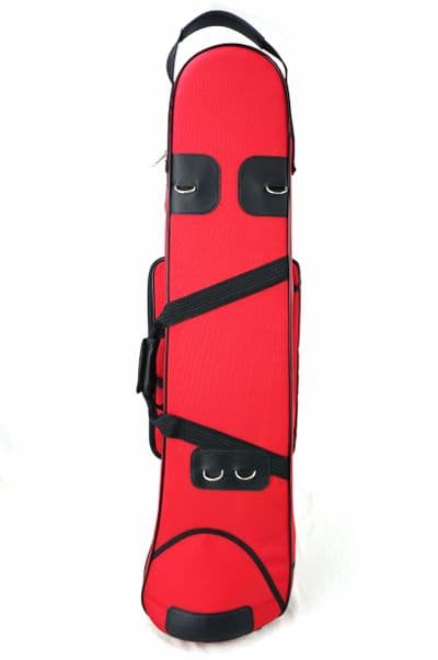 Cover in red nylon and metal logo