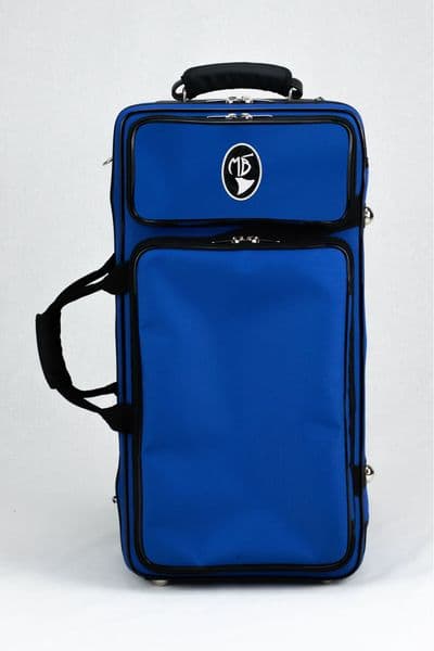 Estojo em nylon azul royal com logo padrão