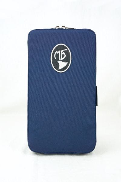 Cover in nylon blue with embroidery logo
