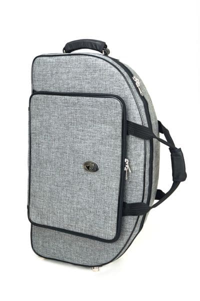 Cover in nylon cationic gray and metal logo MB