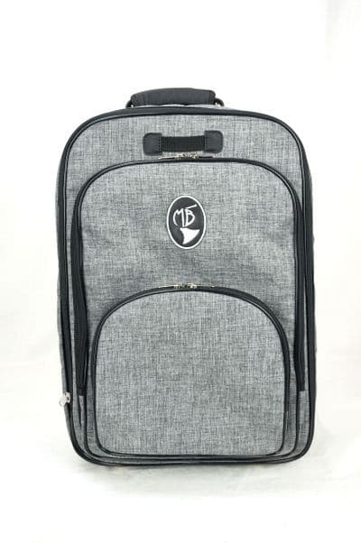 Cover in nylon cationic gray with embroidered logo