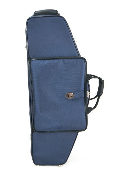 Cover in nylon blue and metal logo