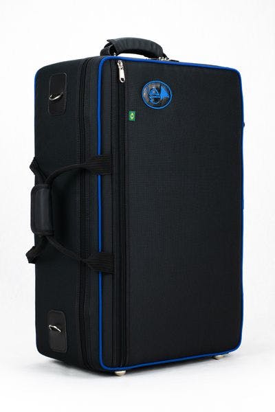 External case black and rim royal blue
