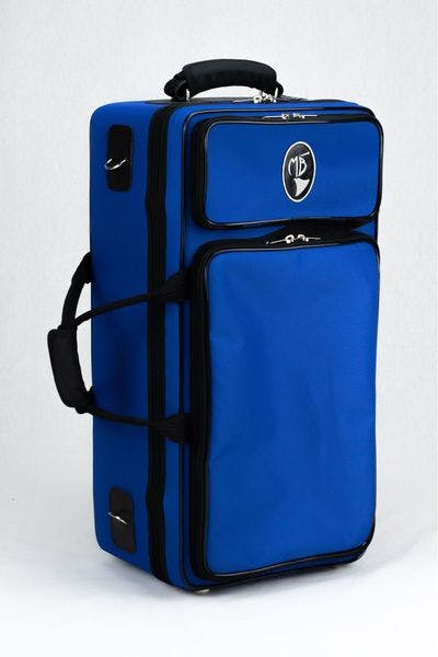 Case in nylon royal blue with standard logo
