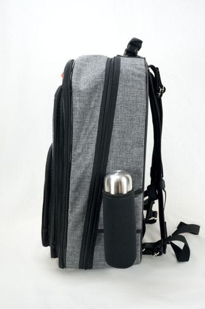 Side of the backpack bag (thermal bottle with backpack hanger)