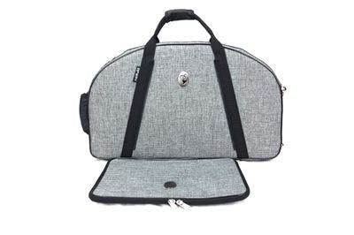 Cover in nylon cationic gray and metal logo MB