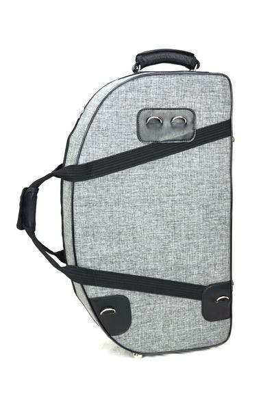 Cover in nylon cationic gray and metal logo MB