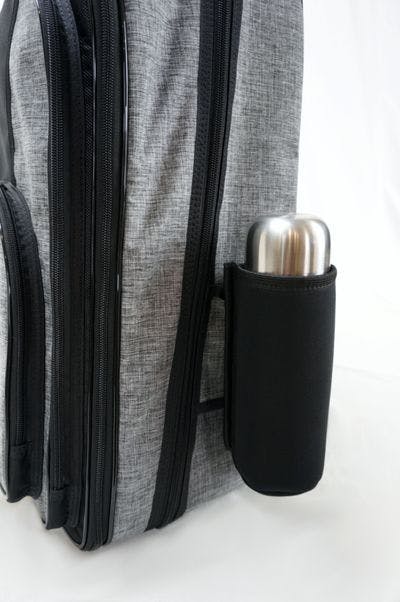 Side of the backpack bag (thermal bottle with backpack hanger)