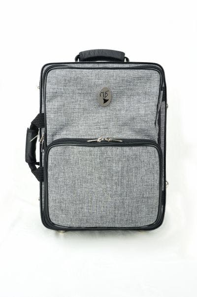 Cover in nylon cationic gray with metal logo