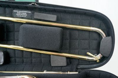 Detail of slide trombone